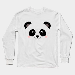 Cute panda face Long Sleeve T-Shirt